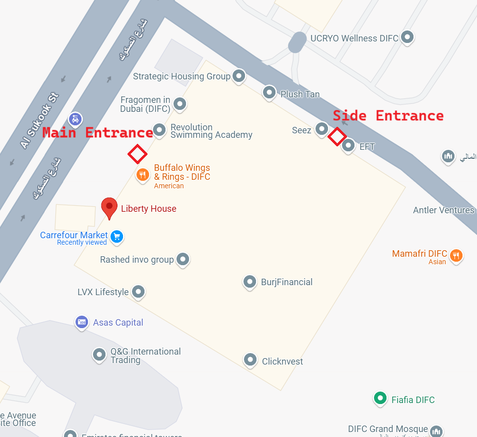 Entrance Guide Map